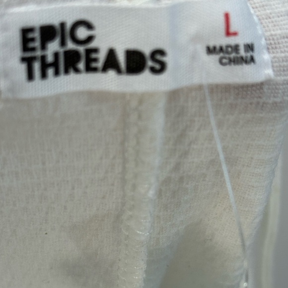 Epic Threads Sleeveless Tassel Detail Spaghetti Strap Tank Top - Ivory - Picture 4 of 7